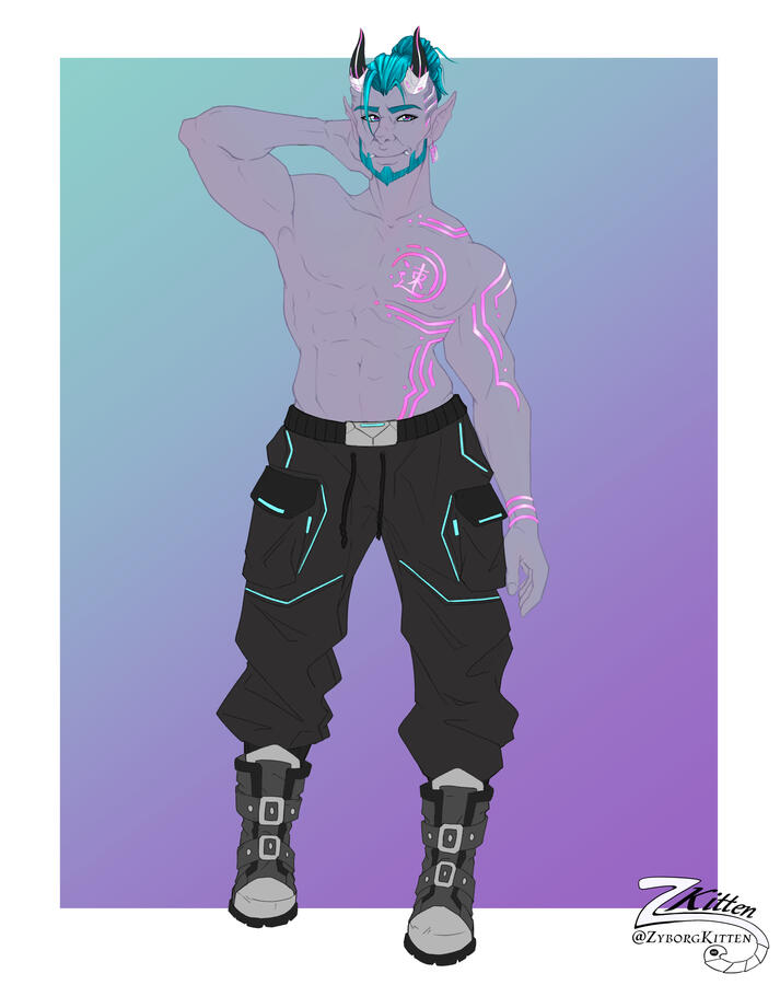 Hiro the Cyberpunk Oni