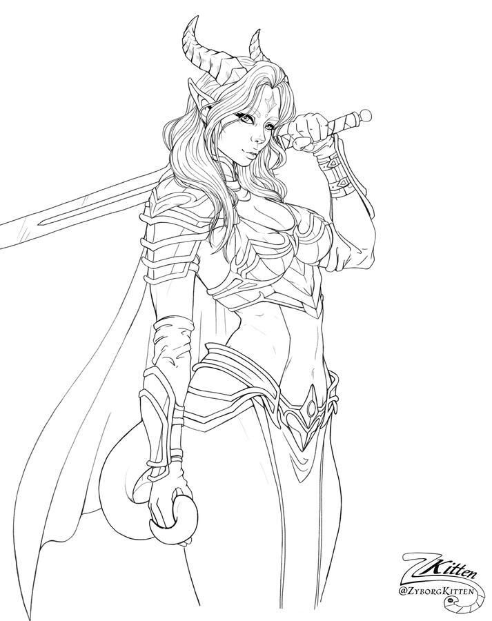 Zeal the Tiefling Cleric