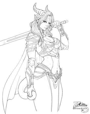 Zeal the Tiefling Cleric Zeal the Tiefling Cleric